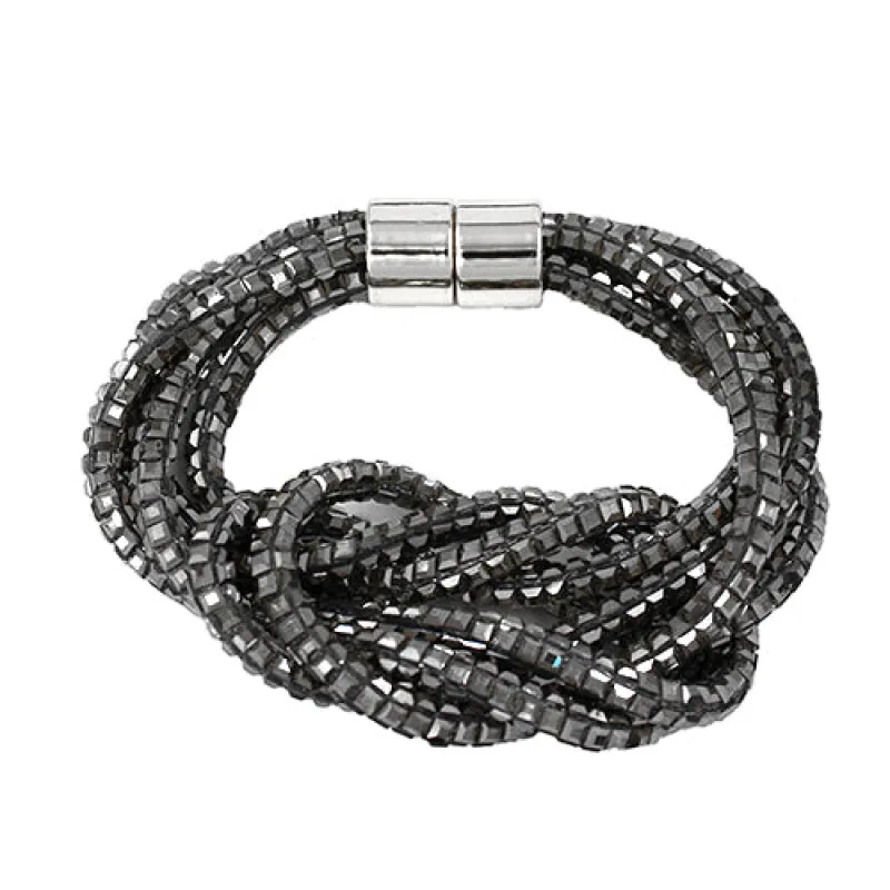 SILVER MAGNETIC BRACELET ( 2091 RDCLR ) made by Oh My Jewelry