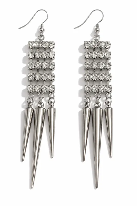 DANGLING SILVER EARRINGS ( 4822 RCL ) made by Oh My Jewelry