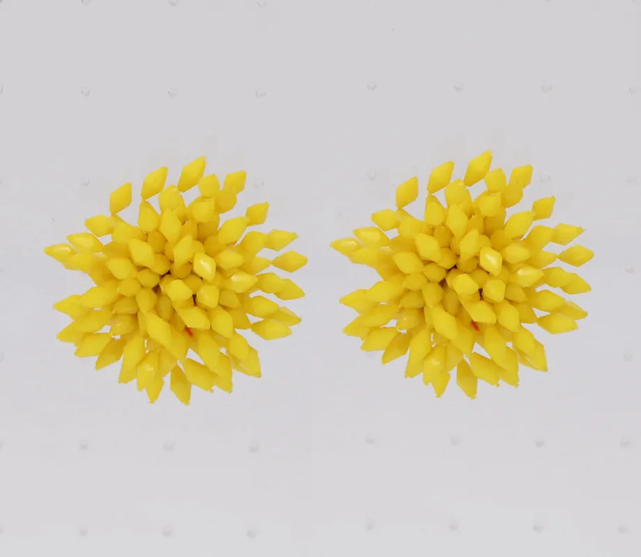 YELLOW BEAD EARRINGS ( 5271 YEL ) sold by Oh My Jewelry