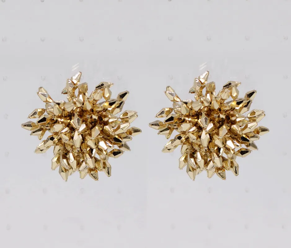 GOLD BEAD EARRINGS ( 5271 GOL ) made by Fiesta