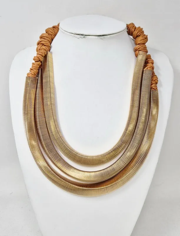 GOLD NECKLACE ( 11397 G ) made by Oh My Jewelry