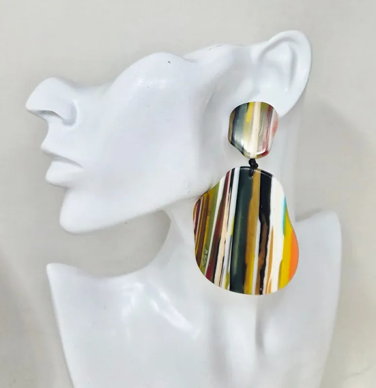 MULTICOLOR EARRINGS ( 10399 ) made by Oh My Jewelry