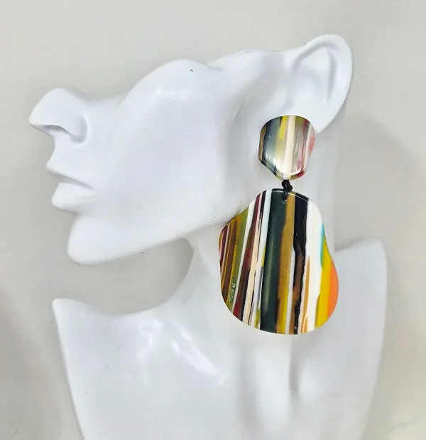 MULTICOLOR EARRINGS ( 10399 ) sold by Oh My Jewelry