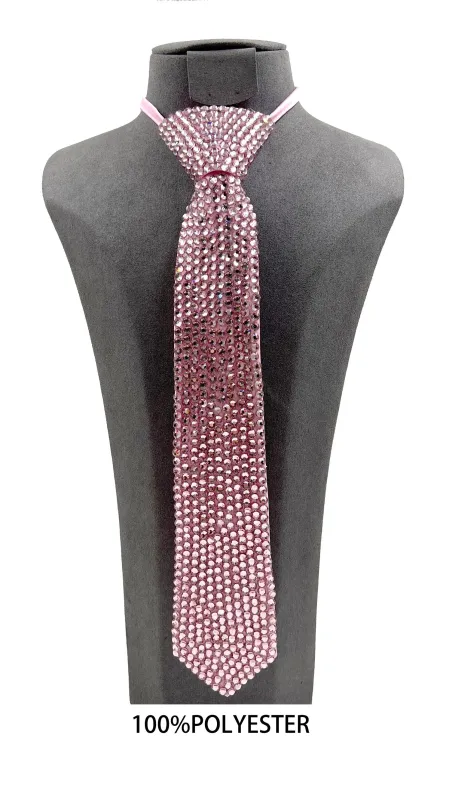 PINK NECK TIE STONES ( 0167 PKPK ) sold by Oh My Jewelry