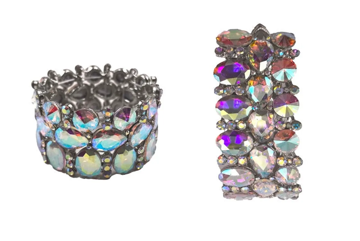 RHINESTONE STRETCH BRACELET ( 0271 3X ) made by Oh My Jewelry
