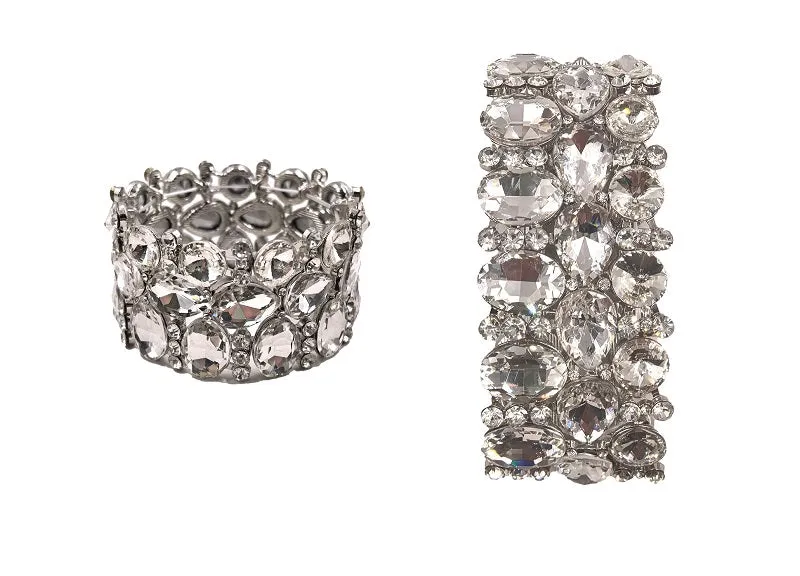 RHINESTONE STRETCH BRACELET ( 0271 3C ) sold by Oh My Jewelry