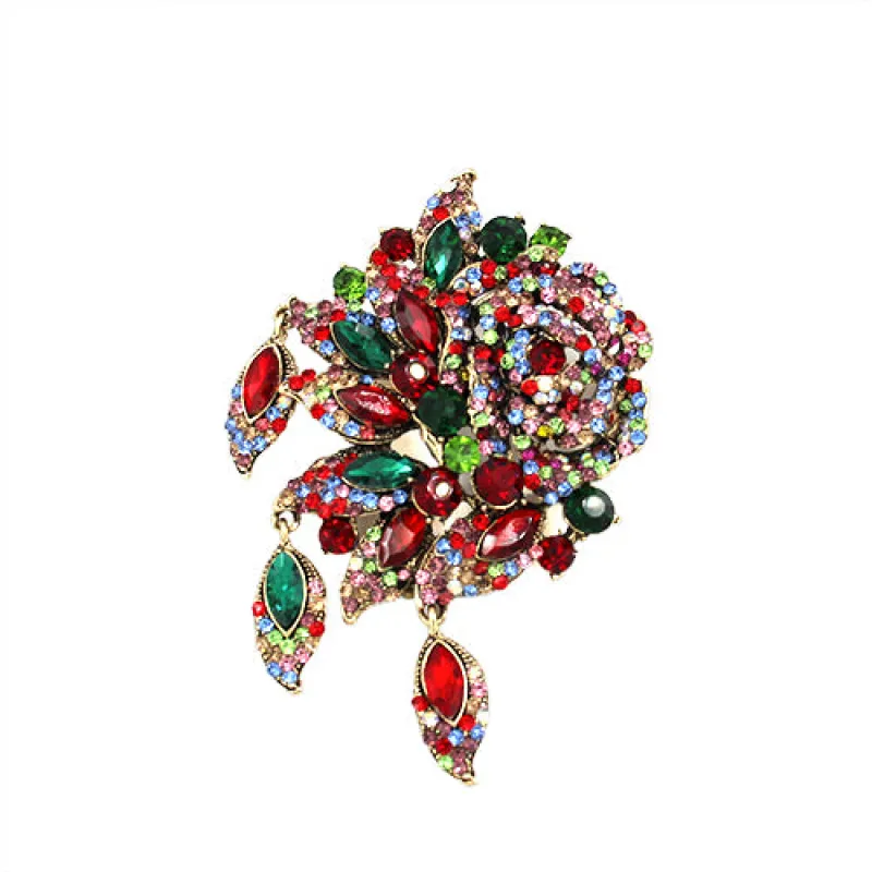 MULTICOLOR BROOCH ( 2172 MLT ) sold by Oh My Jewelry