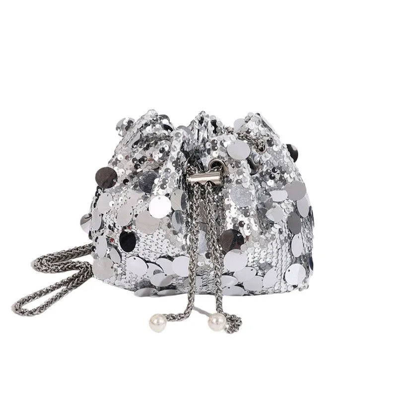 SILVER SEQUIN PURSE ( 0146 SL ) made by Oh My Jewelry