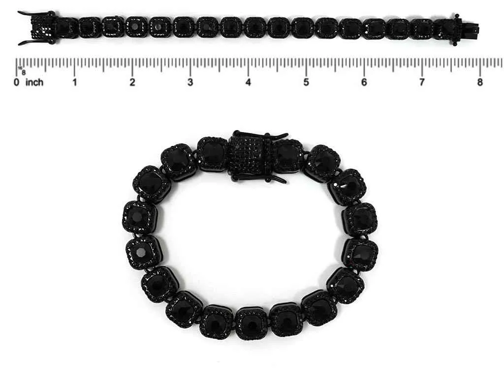 BLACK STONE BRACELET ( 5720 BK ) sold by Oh My Jewelry