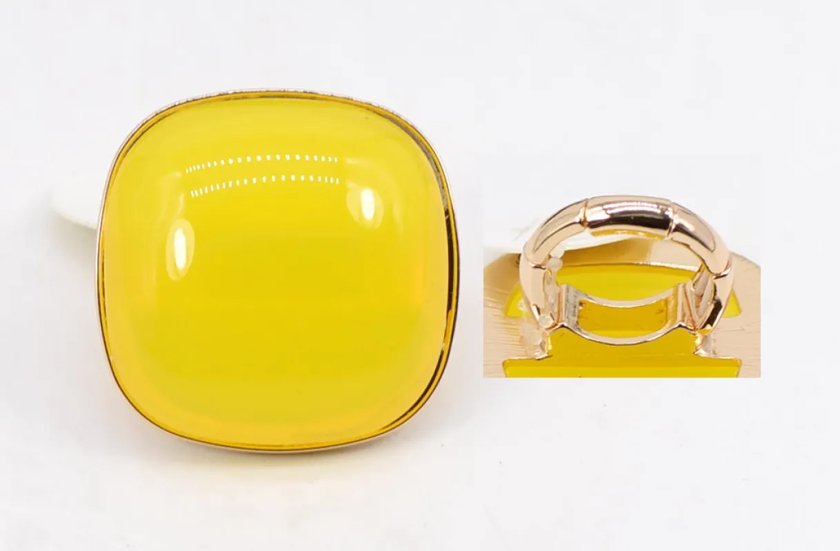 GOLD YELLOW STRETCH RING ( 1028 GLYEL ) sold by Oh My Jewelry