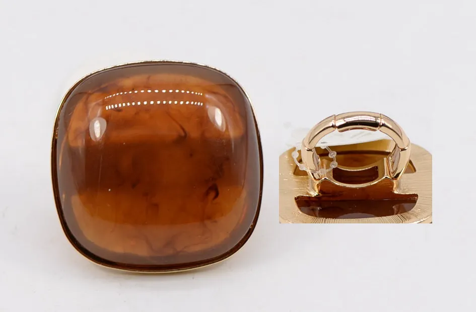 GOLD BROWN STRETCH RING ( 1028 GLBRN ) sold by Oh My Jewelry