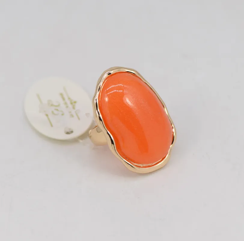 GOLD ORANGE STRETCH RING ( 1023 GLORG ) sold by Oh My Jewelry