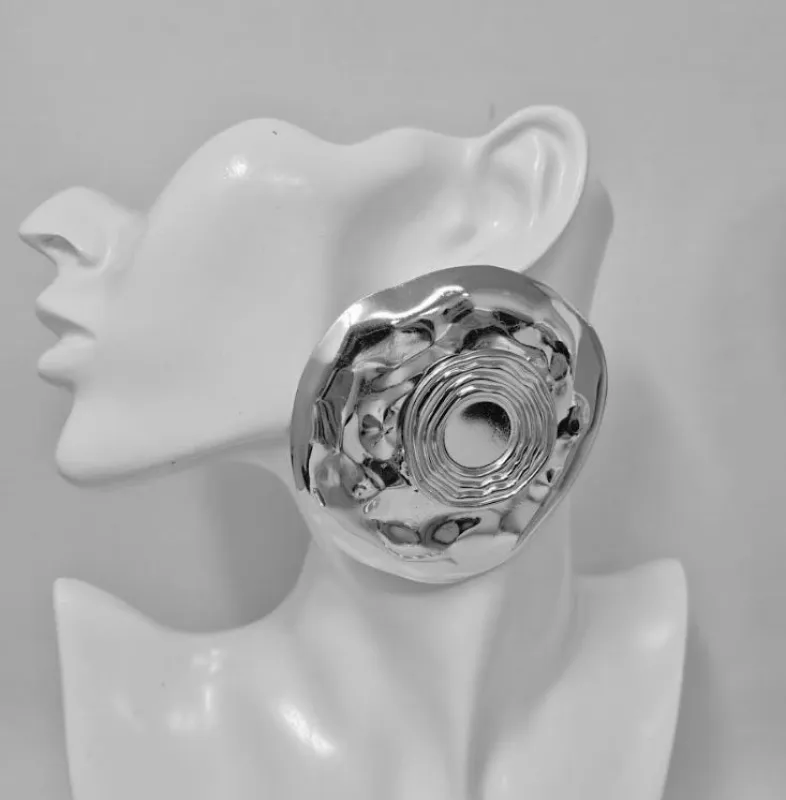 SILVER EARRINGS ( 10401 R ) made by Oh My Jewelry