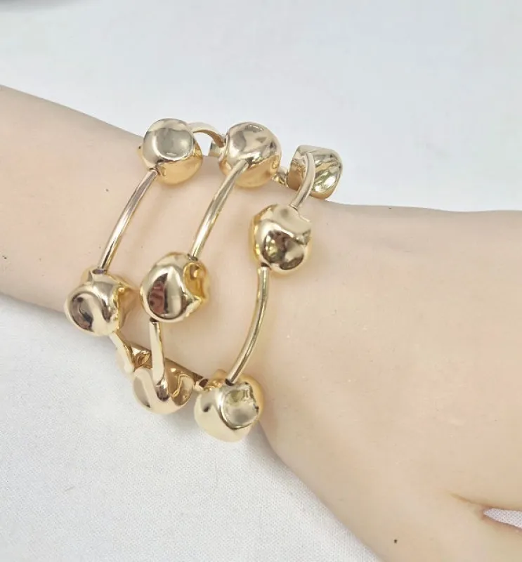 GOLD STRETCH BRACELET ( 20061 G ) made by Oh My Jewelry