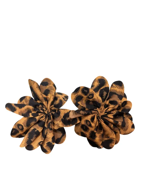 LEOPARD PRINT FABRIC EARRINGS ( 217 LEO ) sold by Oh My Jewelry