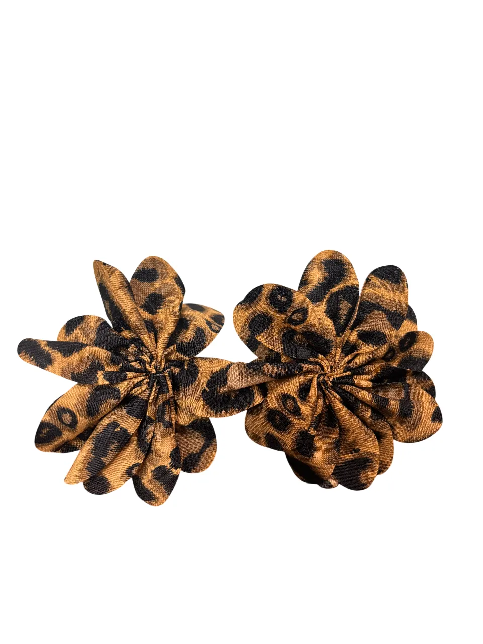 LEOPARD PRINT FABRIC EARRINGS ( 217 LEO ) sold by Oh My Jewelry