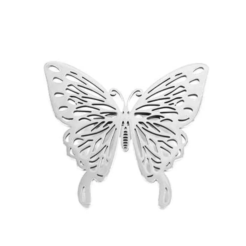 SILVER BUTTERFLY BROOCH ( 2051 RD ) sold by Oh My Jewelry