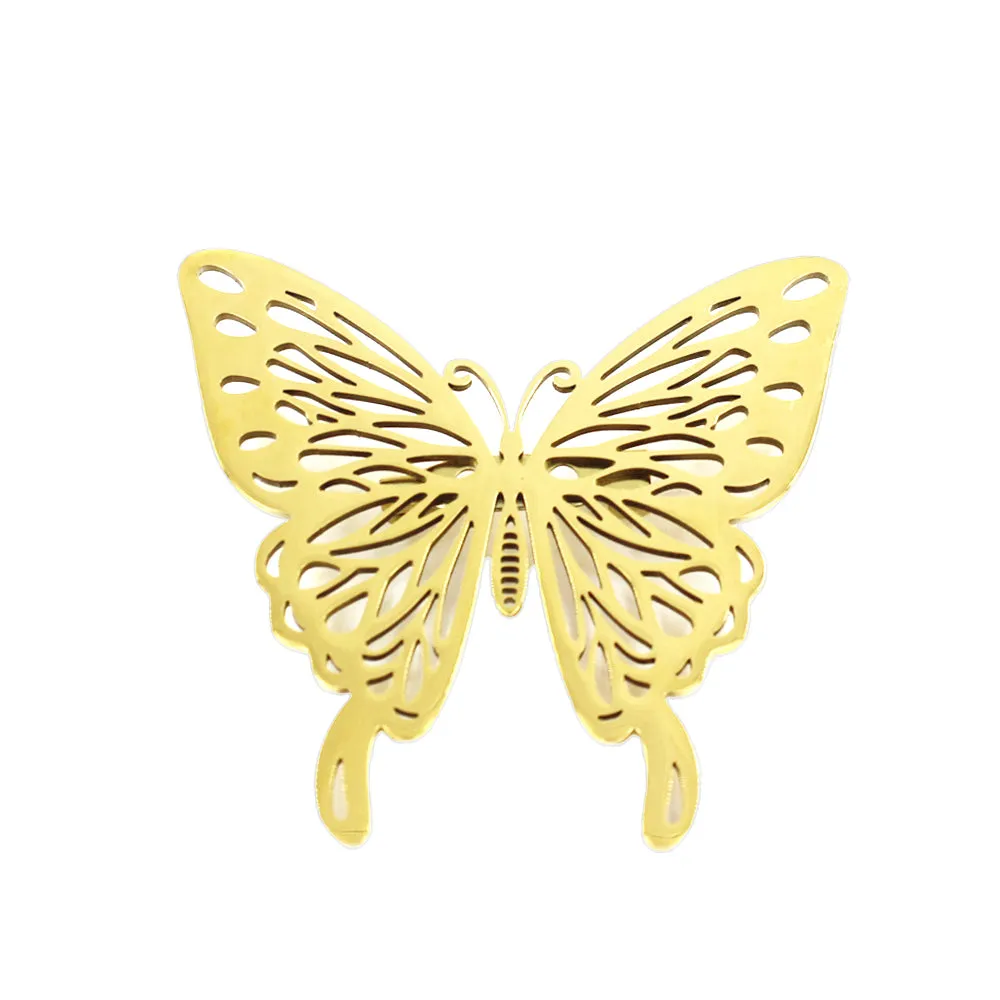 GOLD BUTTERFLY BROOCH ( 2051 GD ) sold by Oh My Jewelry