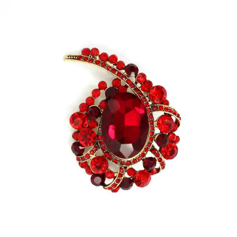 RED BROOCH ( 2003 LSM ) made by Oh My Jewelry