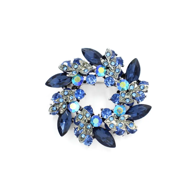 BLUE BROOCH ( 2002 BL ) made by Oh My Jewelry