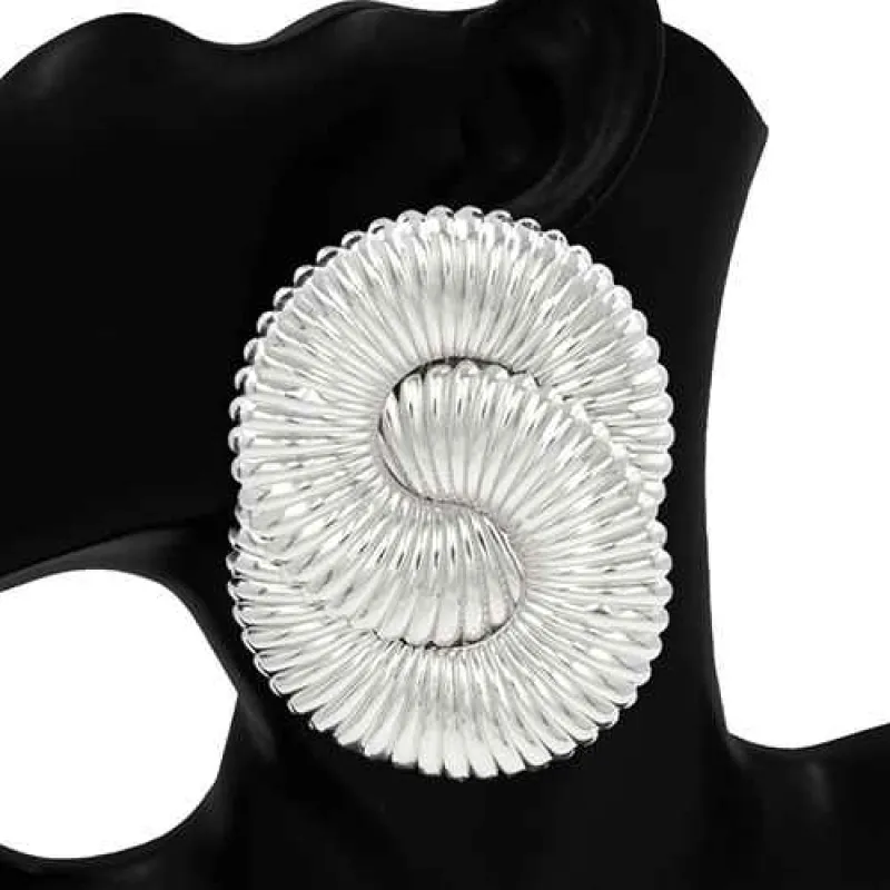 SILVER EARRINGS ( 2984 RD ) made by Oh My Jewelry