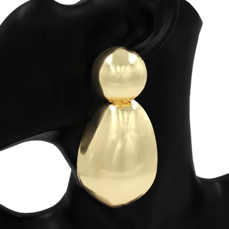 GOLD DROP EARRINGS ( 2976 GD ) made by Oh My Jewelry