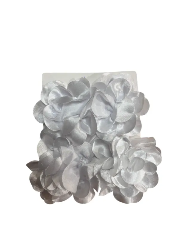 WHITE FABRIC EARRINGS ( 221 WH ) made by Oh My Jewelry