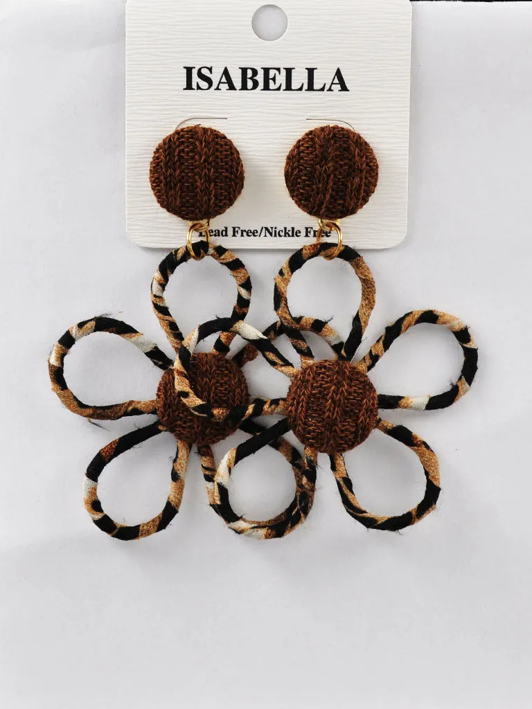 BROWN EARRINGS ( 254502 BN ) sold by Oh My Jewelry