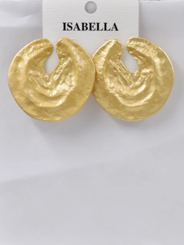 GOLD EARRINGS ( 261434 G ) made by Oh My Jewelry
