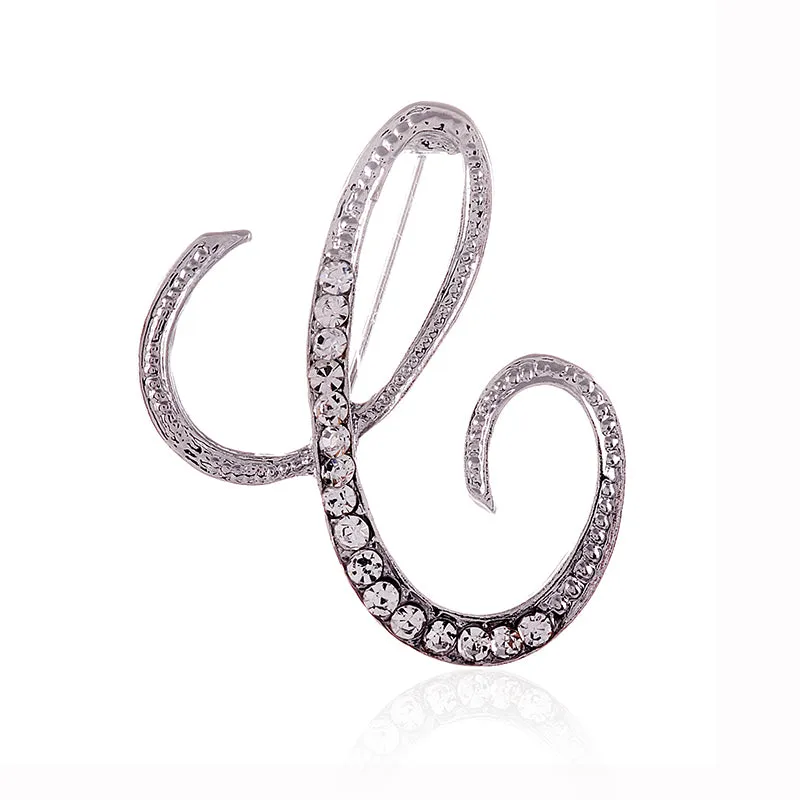 SILVER C INITIAL BROOCH ( 1554 SCL ) made by Oh My Jewelry