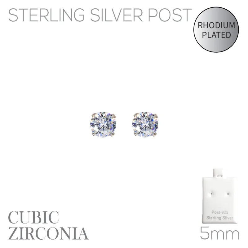 STERLING SILVER POST STUD POST EARRINGS ( 27472 5CRR ) made by Rebecca Minkoff