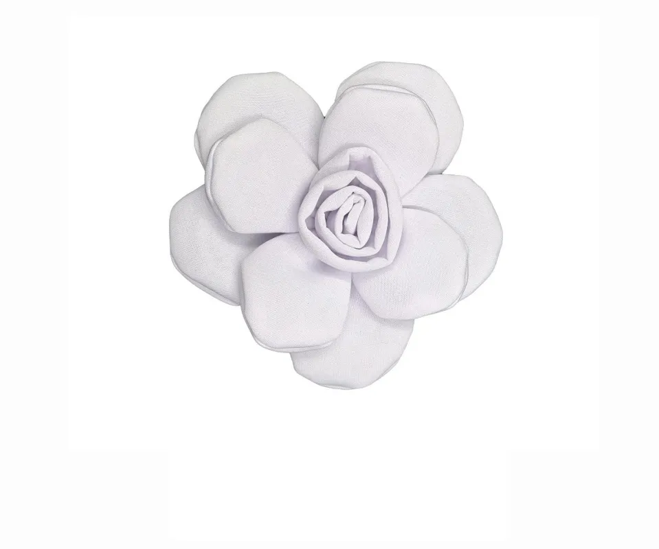 FLOWER BROOCH ( 0180 WH ) made by Oh My Jewelry