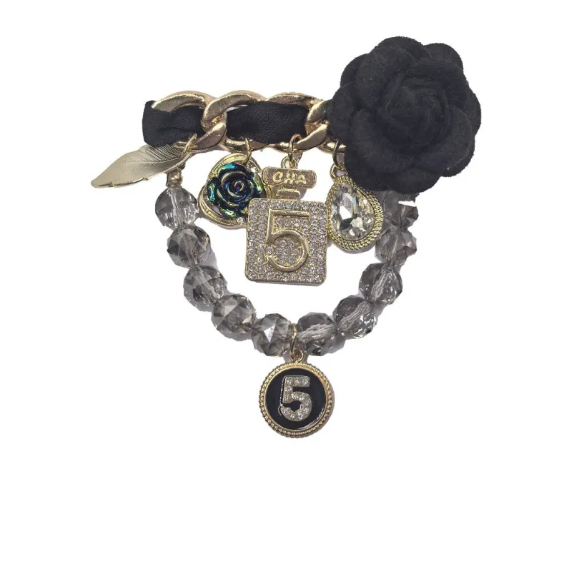 DANGLING BROOCH ( 0165 BK ) made by Oh My Jewelry