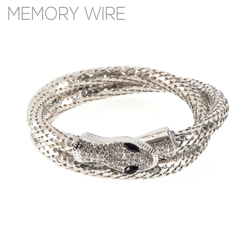 SILVER SNAKE BRACELET ( 84512 CRR ) sold by Oh My Jewelry
