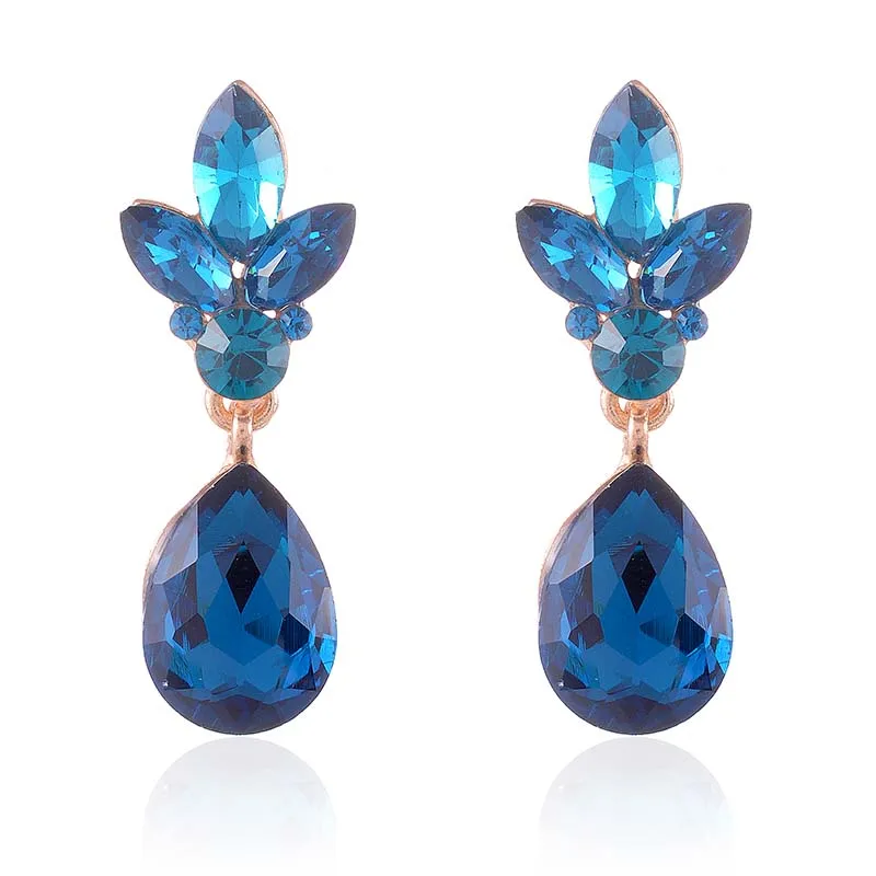 CRYSTAL STONE CRYSTAL EARRINGS ( 2563 BZ ) made by Oh My Jewelry