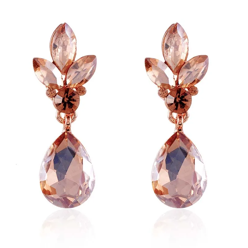 CRYSTAL STONE CRYSTAL EARRINGS ( 2563 LCT ) made by Oh My Jewelry