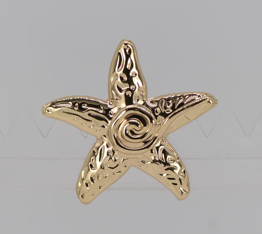 GOLD STARFISH BROOCH ( 1028 GOL ) sold by Oh My Jewelry