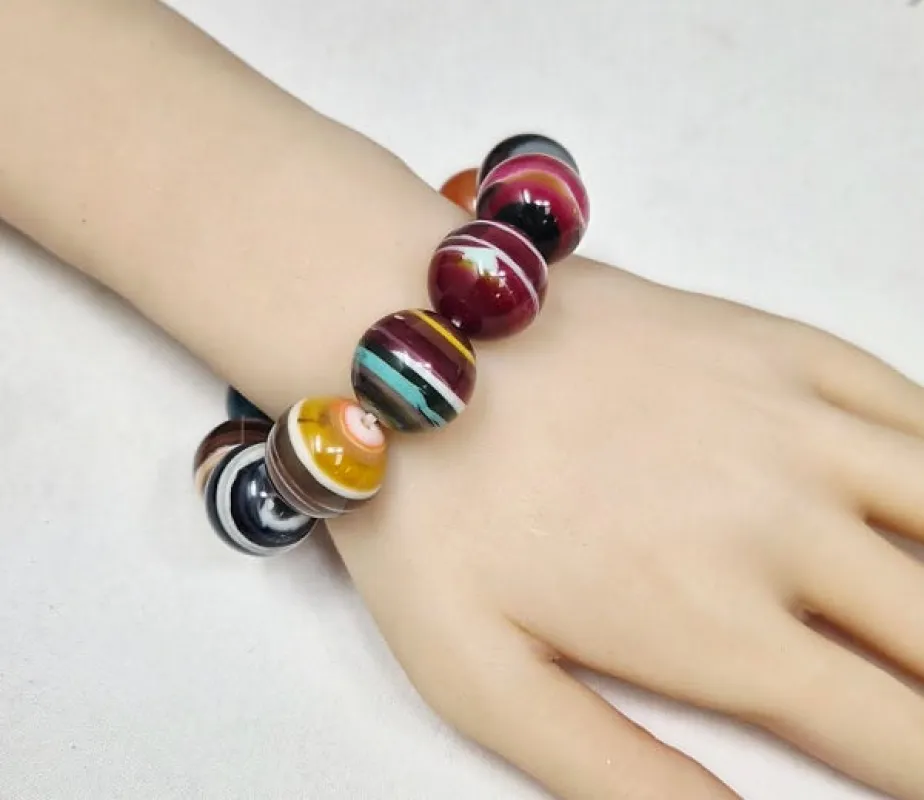 MULTICOLOR STRETCH BRACELET ( 10470 ) made by Oh My Jewelry