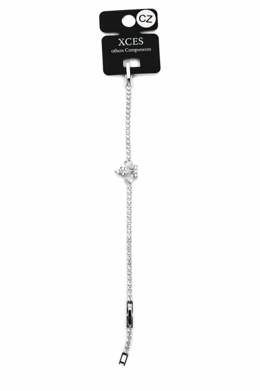 SILVER BRACELET CZ STONES ( 217 RCR ) made by Oh My Jewelry