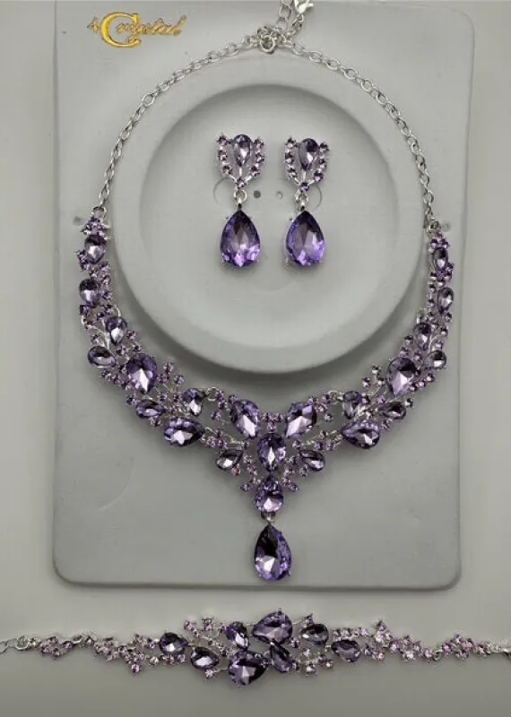 NECKLACE SET ( 386 SLV ) made by Oh My Jewelry