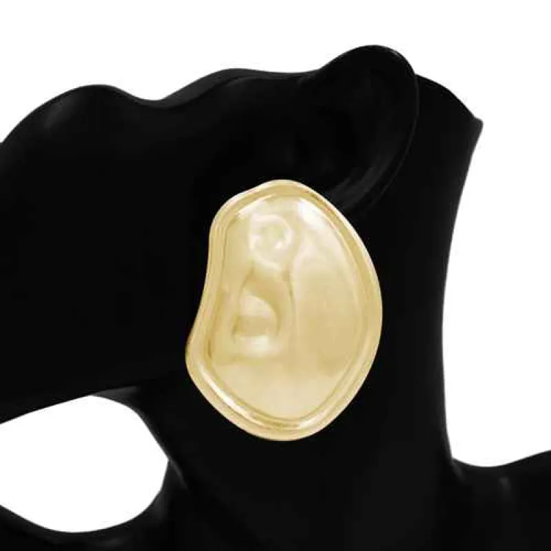 GOLD EARRINGS ( 1129 GD ) made by Oh My Jewelry
