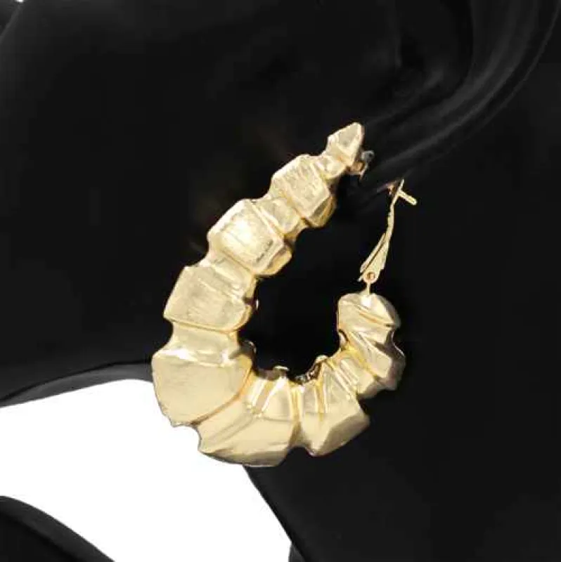 GOLD EARRINGS ( 1105 GD ) made by Oh My Jewelry
