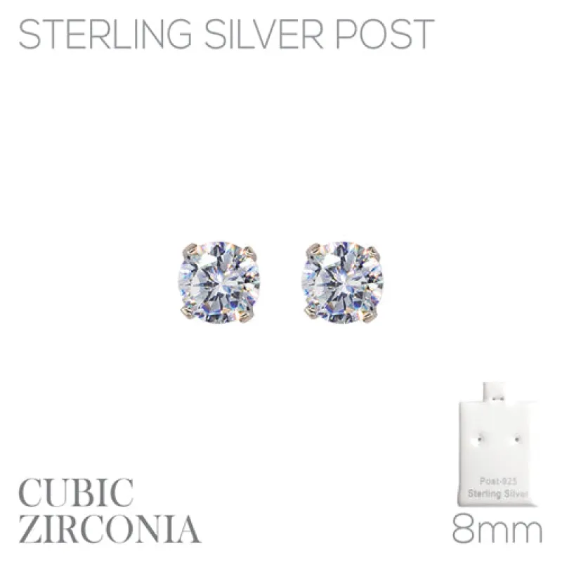 SILVER STUD POST EARRINGS ( 27472 8CRR ) made by Rebecca Minkoff