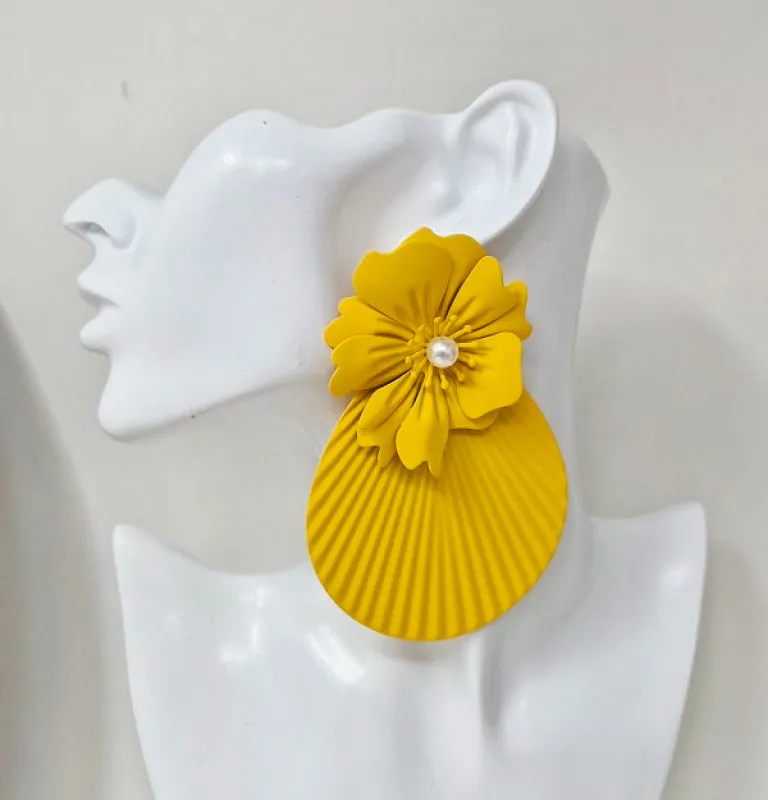 YELLOW EARRINGS ( 10407 GYE ) made by Oh My Jewelry