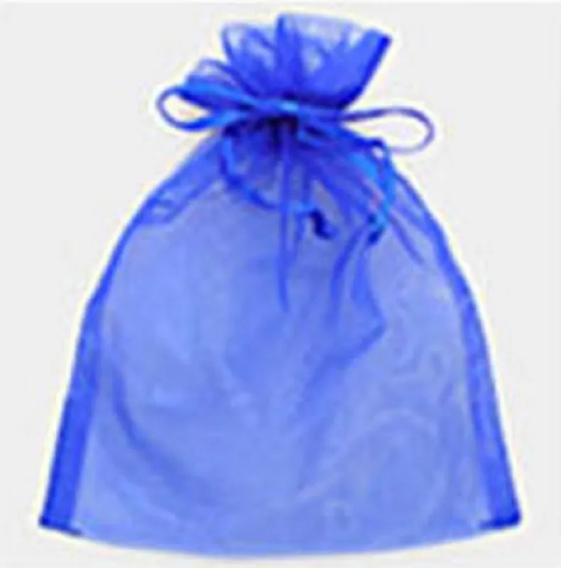 4" x 5" SAPPHIRE Organza Gift Bag 12 Pieces M ( 1001 SAP ) made by Oh My Jewelry