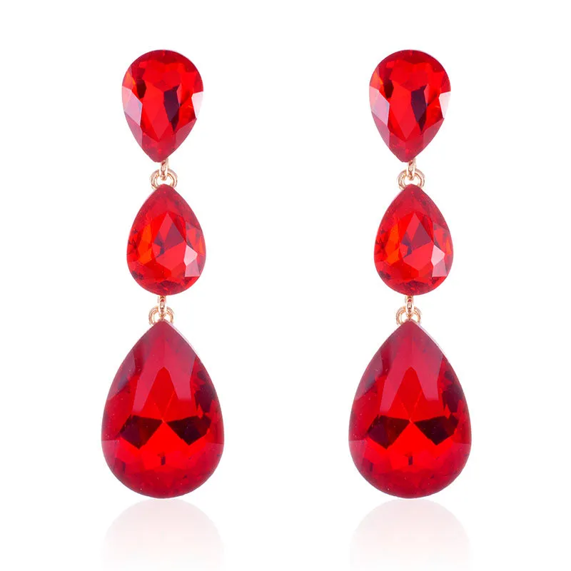 RED EARRINGS STONES ( 1419 RED ) sold by Oh My Jewelry