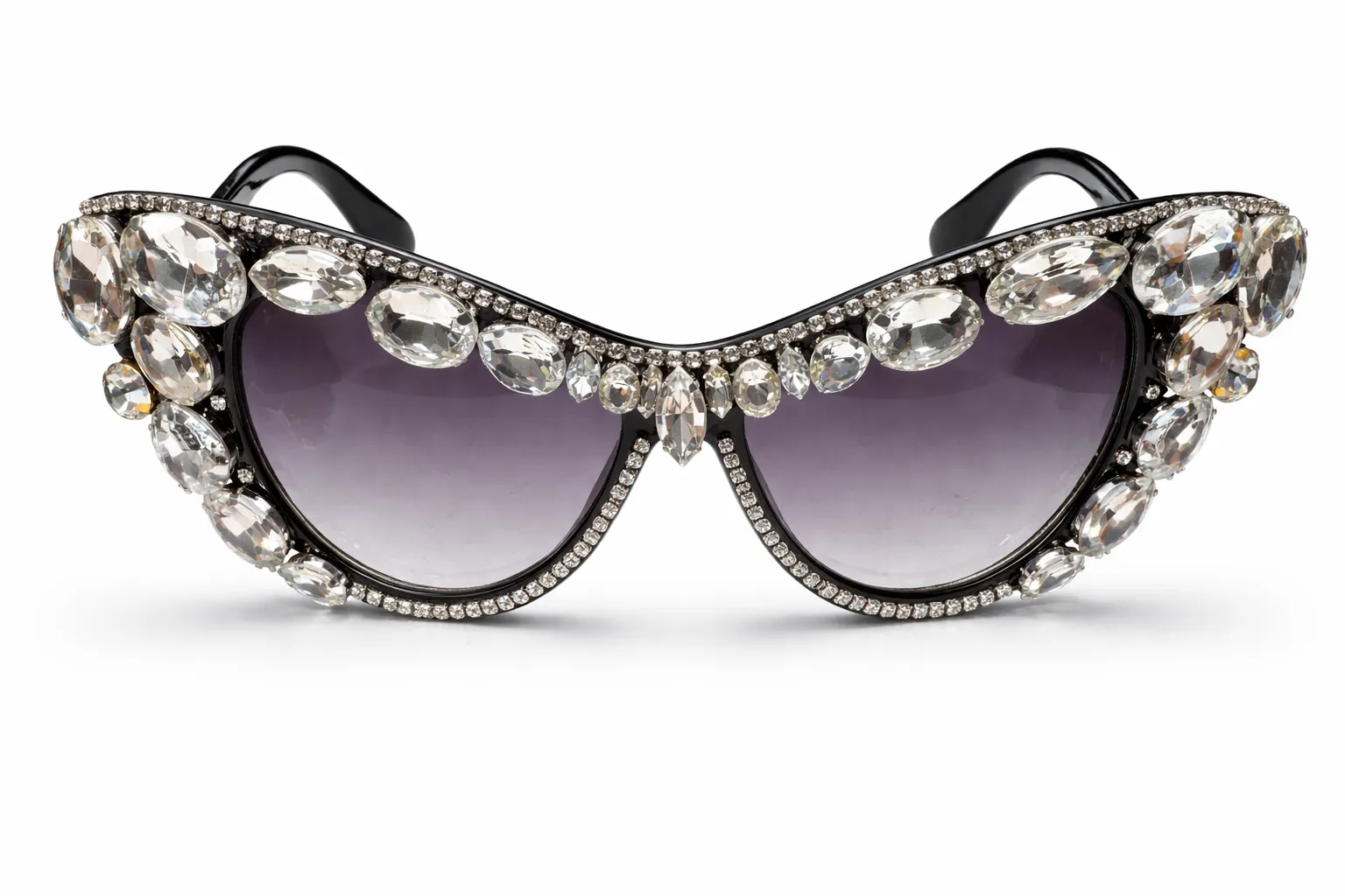 BLACK SUNGLASSES CLEAR STONES ( 08 2CRY ) sold by Oh My Jewelry