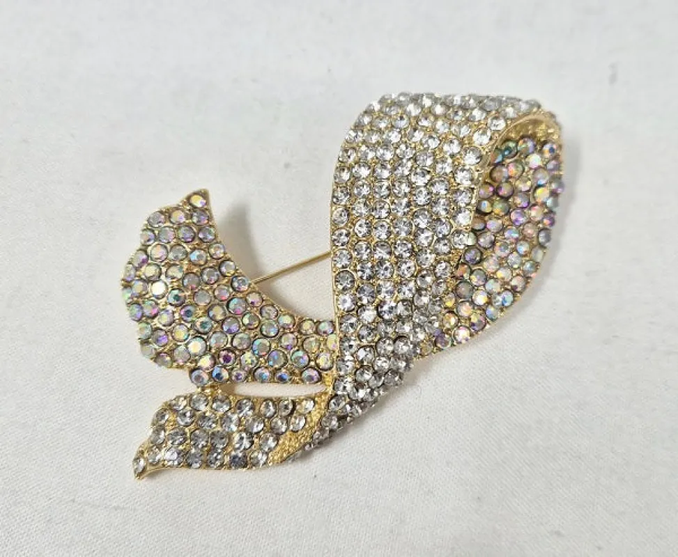 GOLD AB BROOCH ( 10024 GAB ) made by Oh My Jewelry