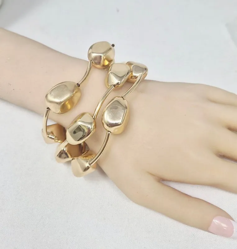 GOLD STRETCH BRACELETS ( 20062 G ) made by Oh My Jewelry