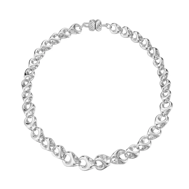 SILVER CHAIN NECKLACE ( 10102 R ) made by Oh My Jewelry